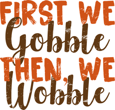 Distress Thanksgiving Wobble Pajama Set